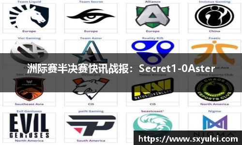 洲际赛半决赛快讯战报：Secret1-0Aster